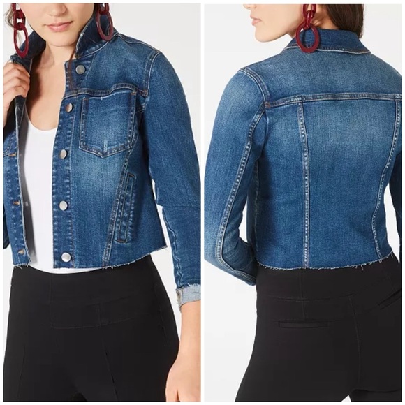 Bar III distress seam-detail jean jacket, size S denim jacket - Picture 1 of 15